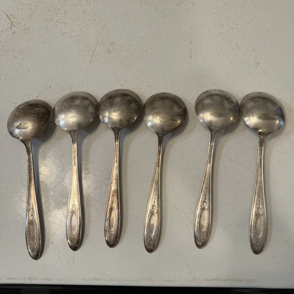 Community Plate Silverware Adam Set Of 6 Spoons